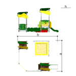 Песочный дворик с горкой Romana 109.38.01