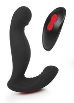 Черный вибростимулятор простаты JIGGLE-RCT (Цвет: черный)