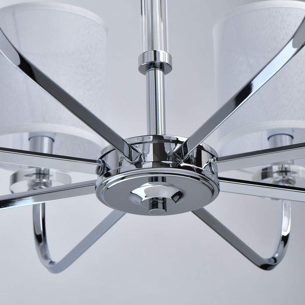 Люстра подвесная хрустальная Chiaro Палермо, 8 ламп E14, 480Вт, площадь освещения до 24м²