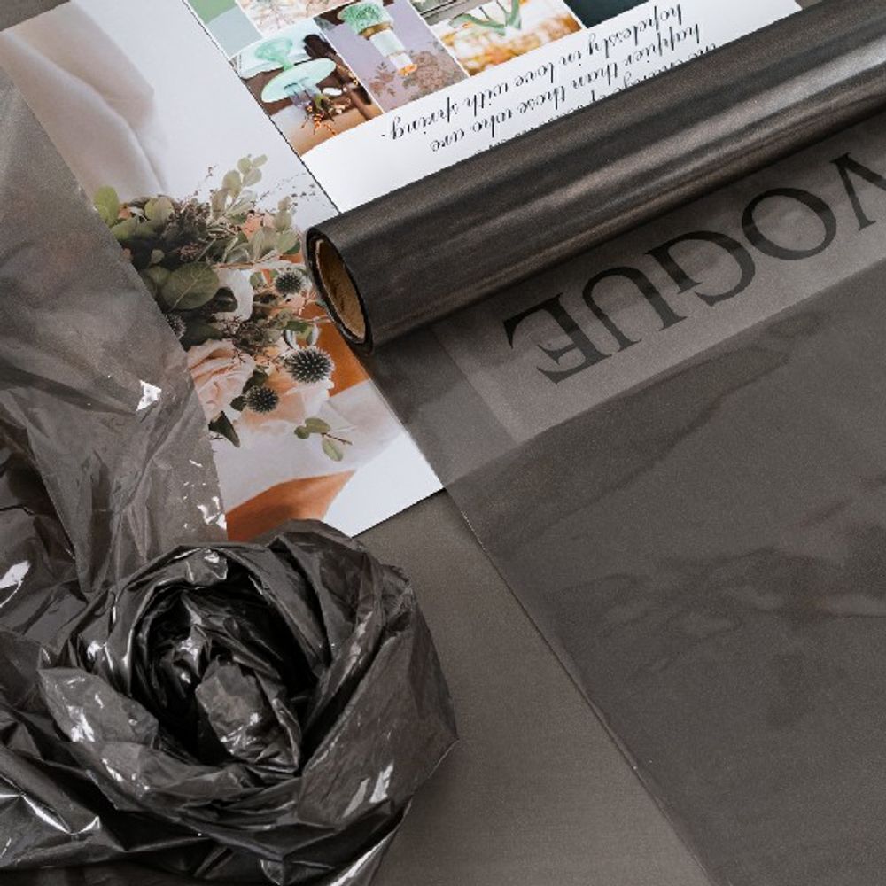 Пленка матовая/глянцевая"Стекло" 56см*10м Черная