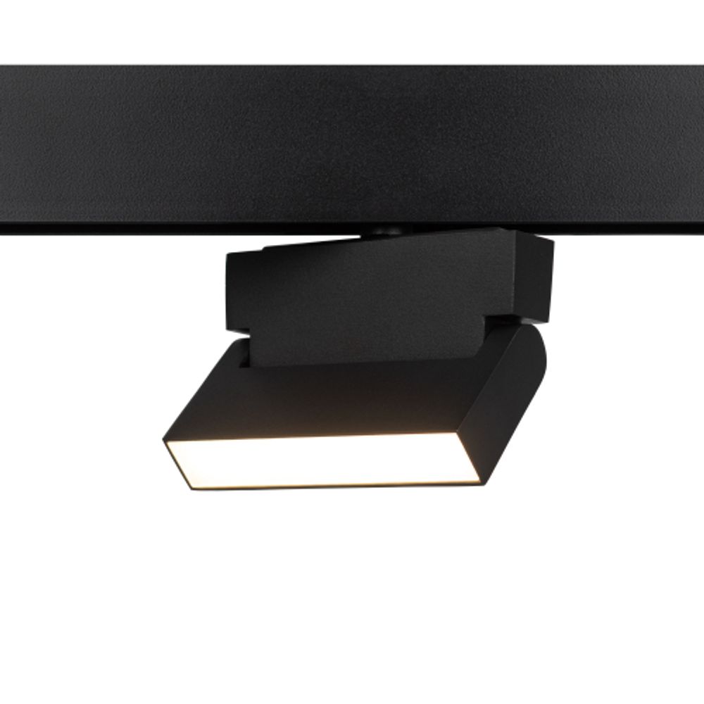 Магнитный трековый светильник ЭРА TRM20-2-12-6W3K BK светодиодный 6Вт 3000К черный | Магнитные трековые светильники