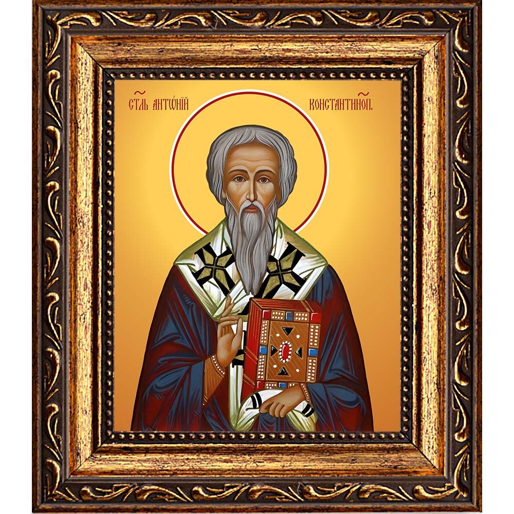 Антоний Константинопольский патриарх святитель. Икона на холсте.