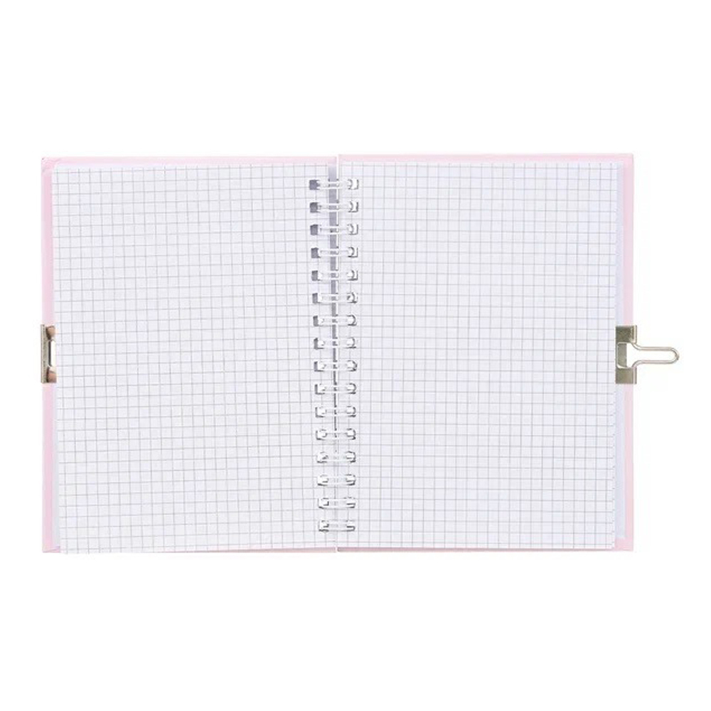 Блокнот детский Basir на замке, формат А6, серия "Медведи зайчики", мягкая обложка, 48 листов, размер 15*11 см