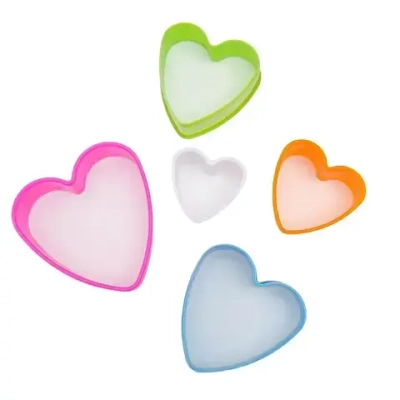 Набор форм для вырезания печенья «Сердечко», 5 шт, 7,5×7,4 см