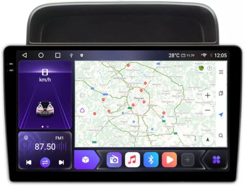 Магнитола для Toyota Land Cruiser 100, Lexus LX470 1998-2002 (климат на ШГУ) - Kuberg SF-1698-3 QLed+2K, Android 12, Быстрая, CarPlay, 4G SIM-слот