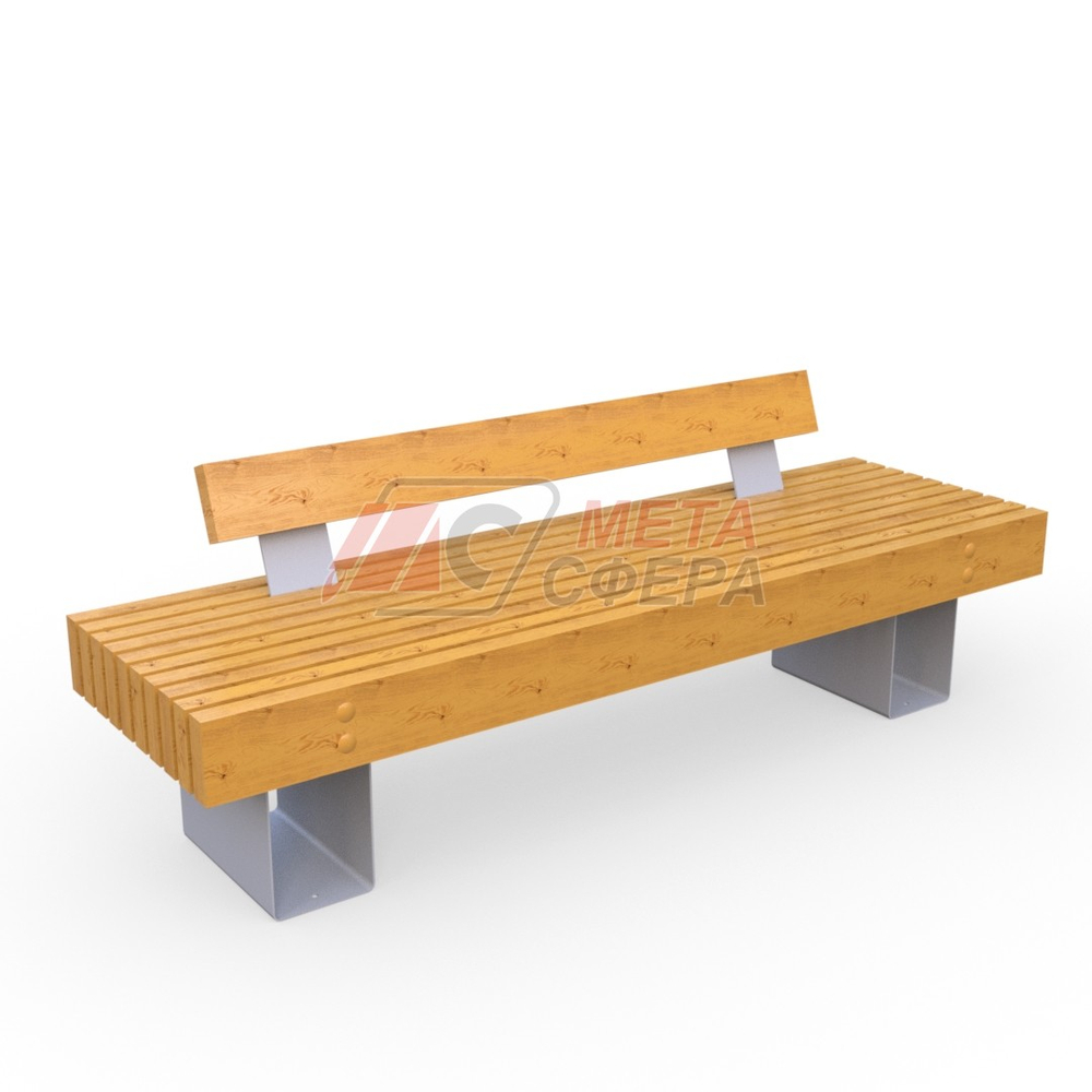 Скамейка Тобол сплошная спинка