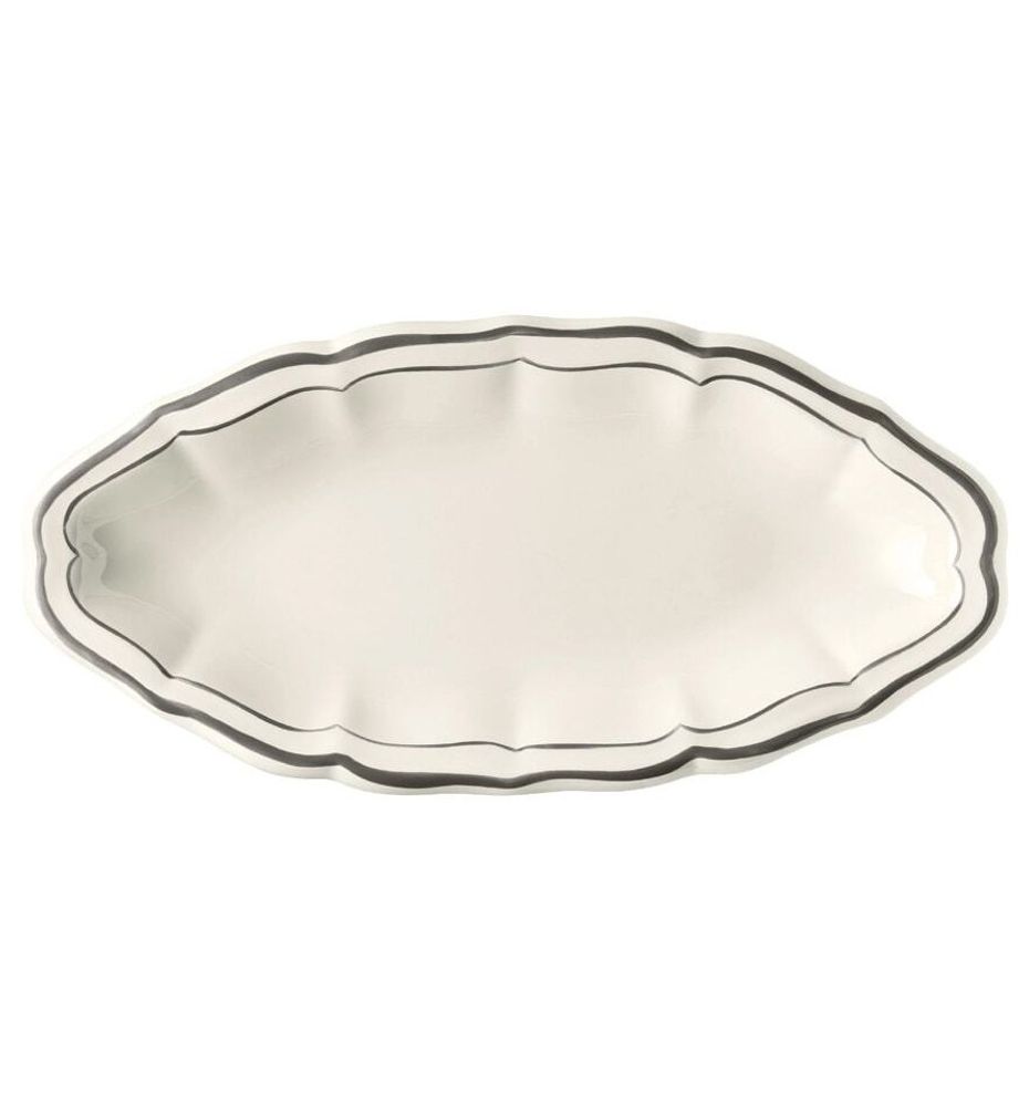 Блюдо овальное Gien Filet Taupe (26 см)