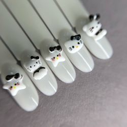 Zoo nail Фигурки объемные для дизайна Хэллоу Китти, 1868, 5шт3