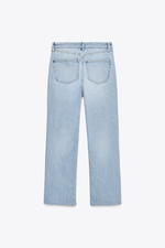 Джинсы trf cropped flare с высокой посадкой
