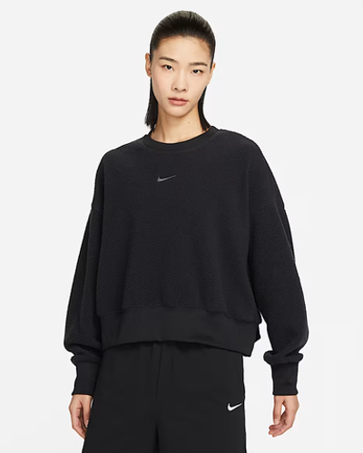 DQ6845-010 Женский Свитшот AS W NSW PLSH MOD CROP CR