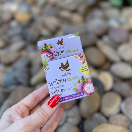 Зубная паста с мангостином Mangosteen Herbal Toothpaste NokThai