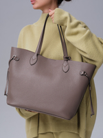 Сумка кожаная шоппер Deboro 30890 тауп