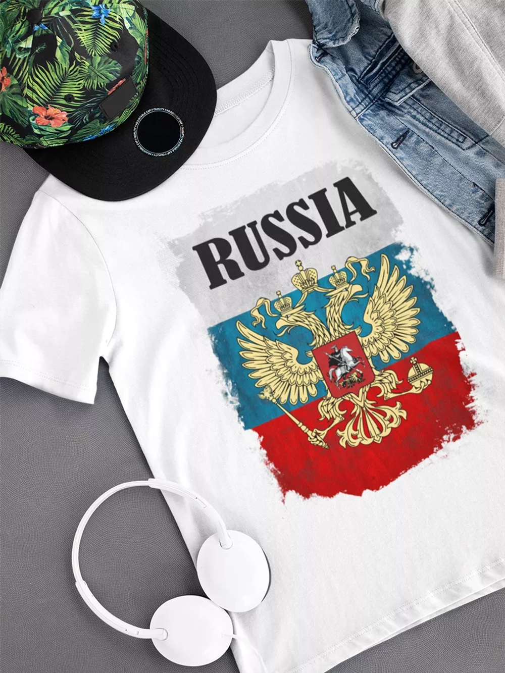 Футболка с гербом России