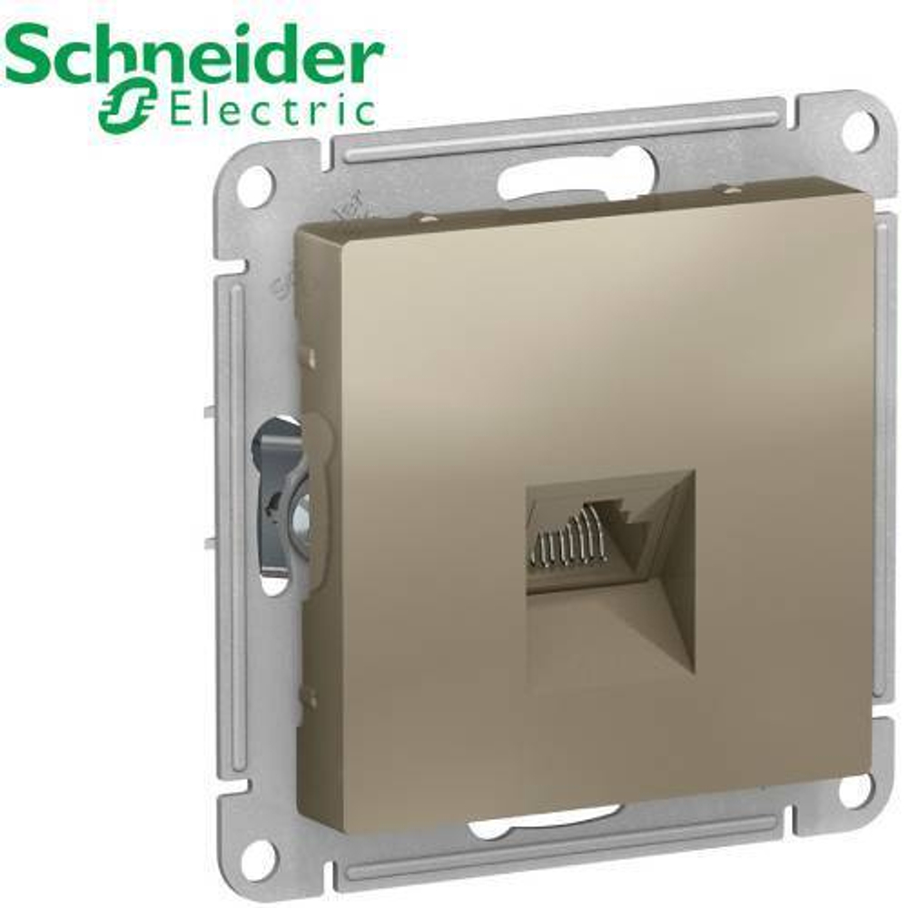 Розетка компьютерная (шампань) AtlasDesign Schneider ATN000583