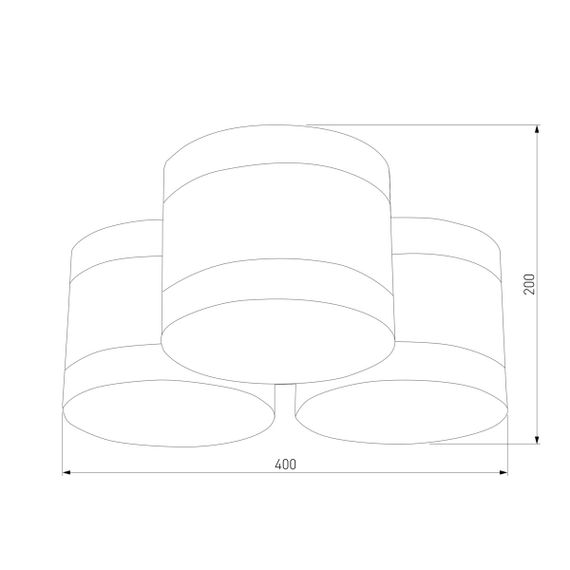 Потолочная люстра TK Lighting 851 Tago Black
