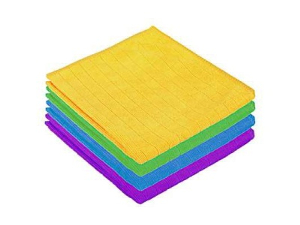 Салфетка из микрофибры универсальная в клетку 30*30см 4 цвета VETTA