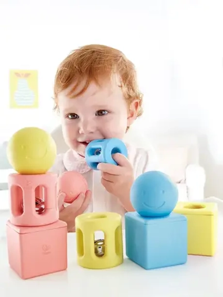 Конструктор погремушка Улыбка 9 предметов