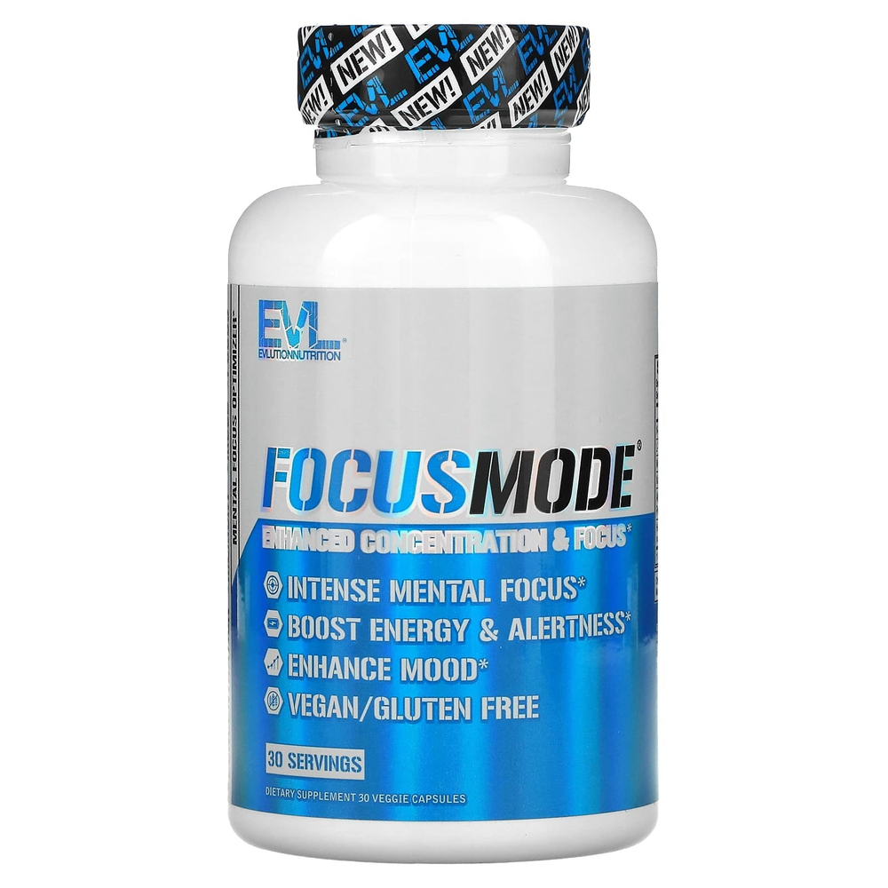 EVLution Nutrition, FocusMode®, 30 растительных капсул