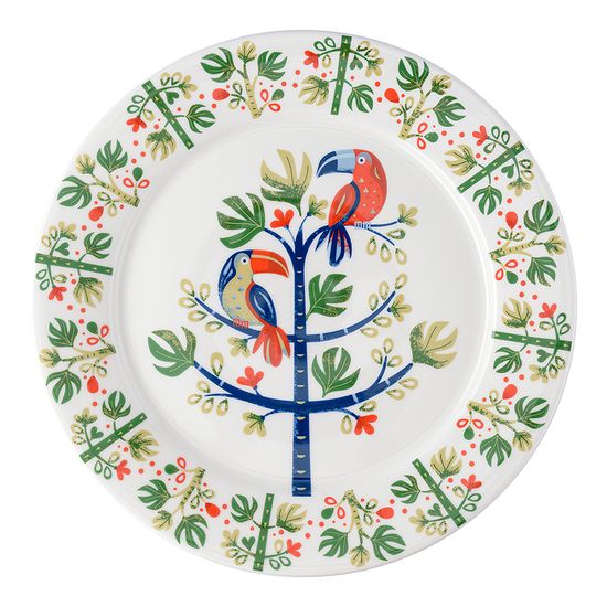 Набор тарелок toucan из коллекции birds of paradise в подарочной упаковке, D28 см, 2 шт.