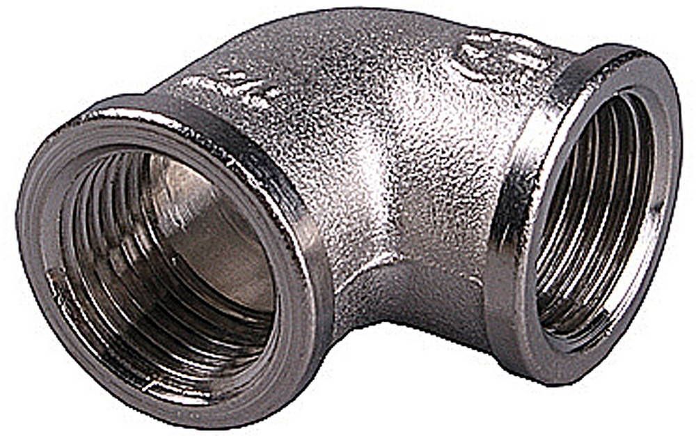 Уголок GENERAL FITTINGS никелированная латунь, г/г, 1/2″