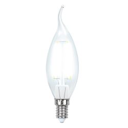 LED-CW35-6W-NW-E14-CL GLA01TR Лампа светодиодная. Форма свеча на ветру. прозрачная. Серия Air. Белый свет 4000K. Картон. ТМ Uniel