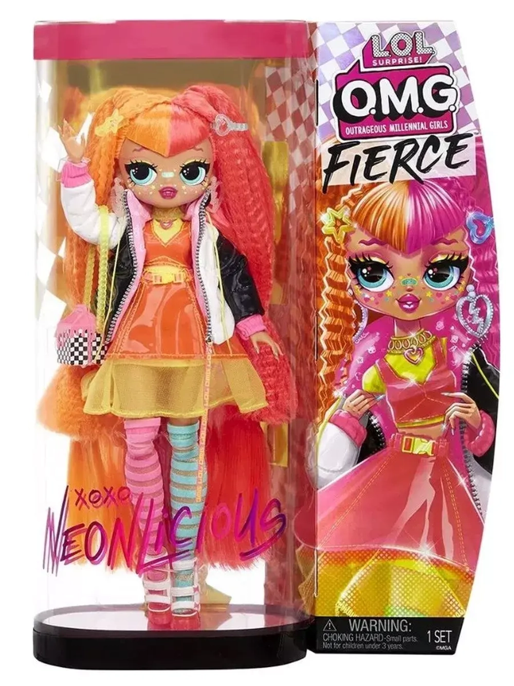 Кукла Лол Омг Lol Omg Fierce Neonlicious большая оригинал