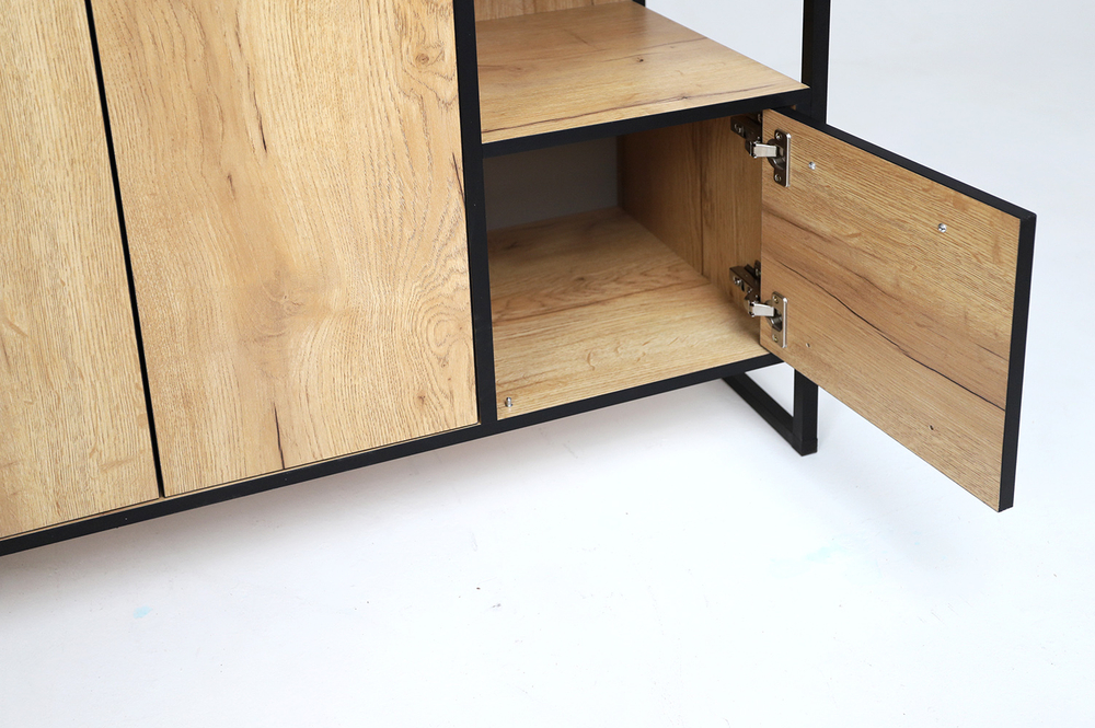 Шкаф Ивару Виртон-2, Дуб крафт золотой