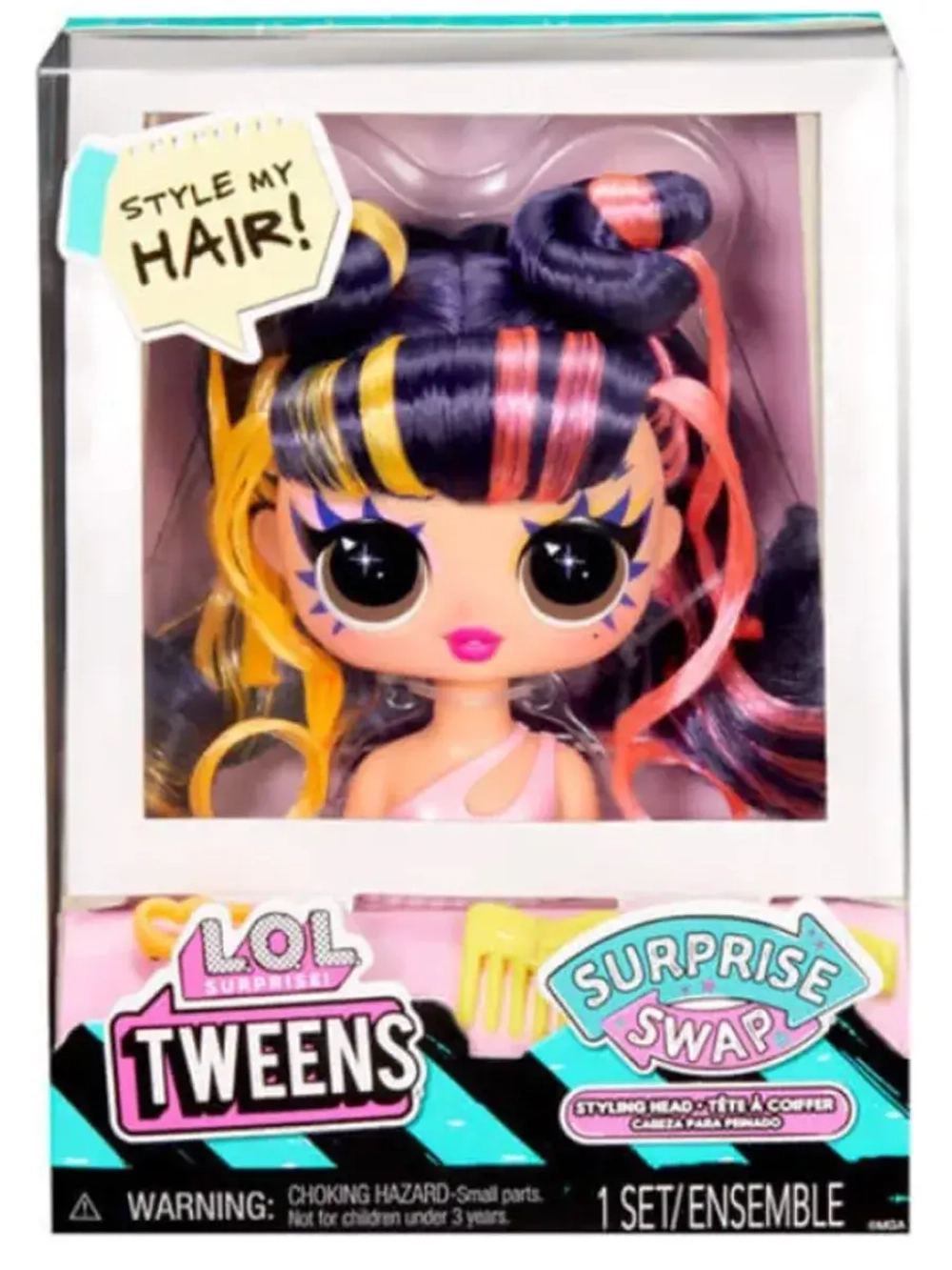 Голова кукла Лол Твинс Lol Tweens Swap Боб оригинал