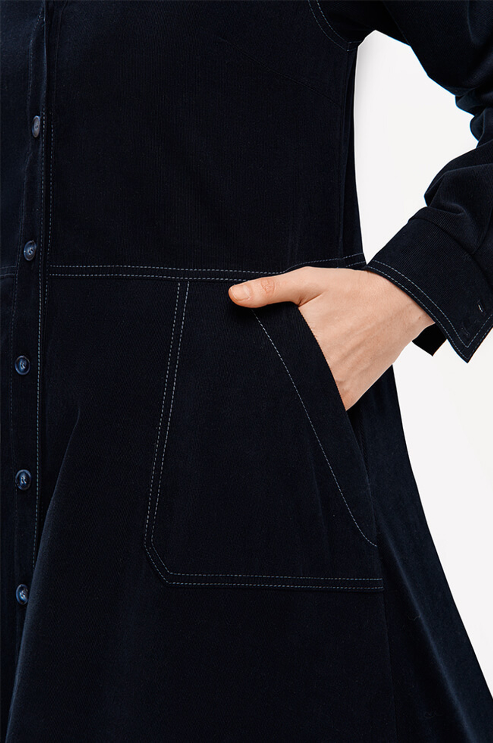 51697 Платье женское (темно-синий)