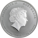 50 центов "Год Кролика". Австралия. 2011г.