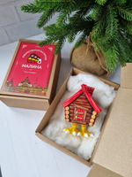 Избушка на курьих ножках ёлочная игрушка