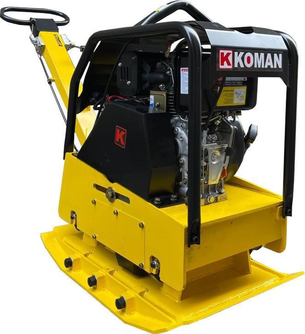 Виброплита реверсивная KOMAN MS330-1 дизельная - [332 кг / 38 кН / Hi-Earns 186FE]