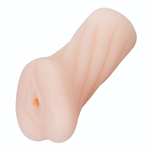 Эластичный компактный мастурбатор-вагина телесного цвета (Цвет: телесный)