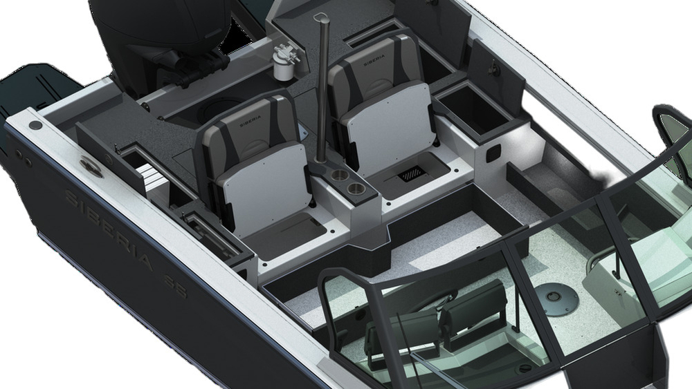 Катер-лодка алюминиевая SIBERIA S5 (mod 1)