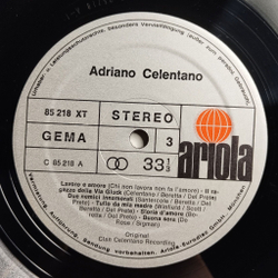 Винтажная виниловая пластинка LP Adriano Celentano Azzurro (Germany 1971) Buona Sera