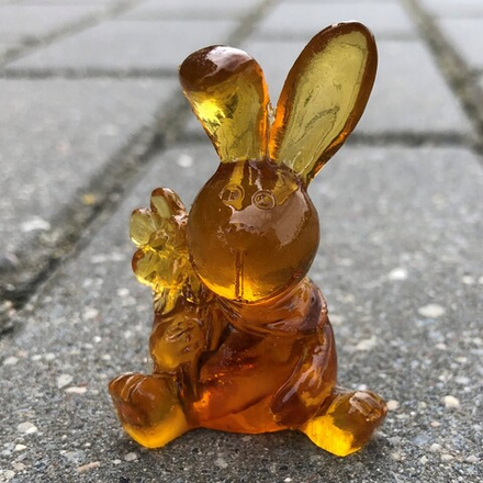 Кролик с цветочком мини