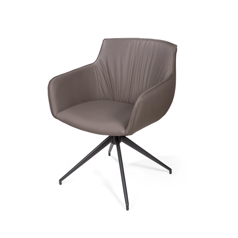 Полукресло Sofia, иск.кожа soft-touch, темно-серый