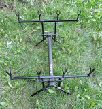 Под для рыбалки ,род-под для удилищ, держатель для удочек, подставка для 4 удилищ. Место под "Ушки" на резьбе