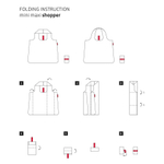Сумка складная mini maxi shopper winter red