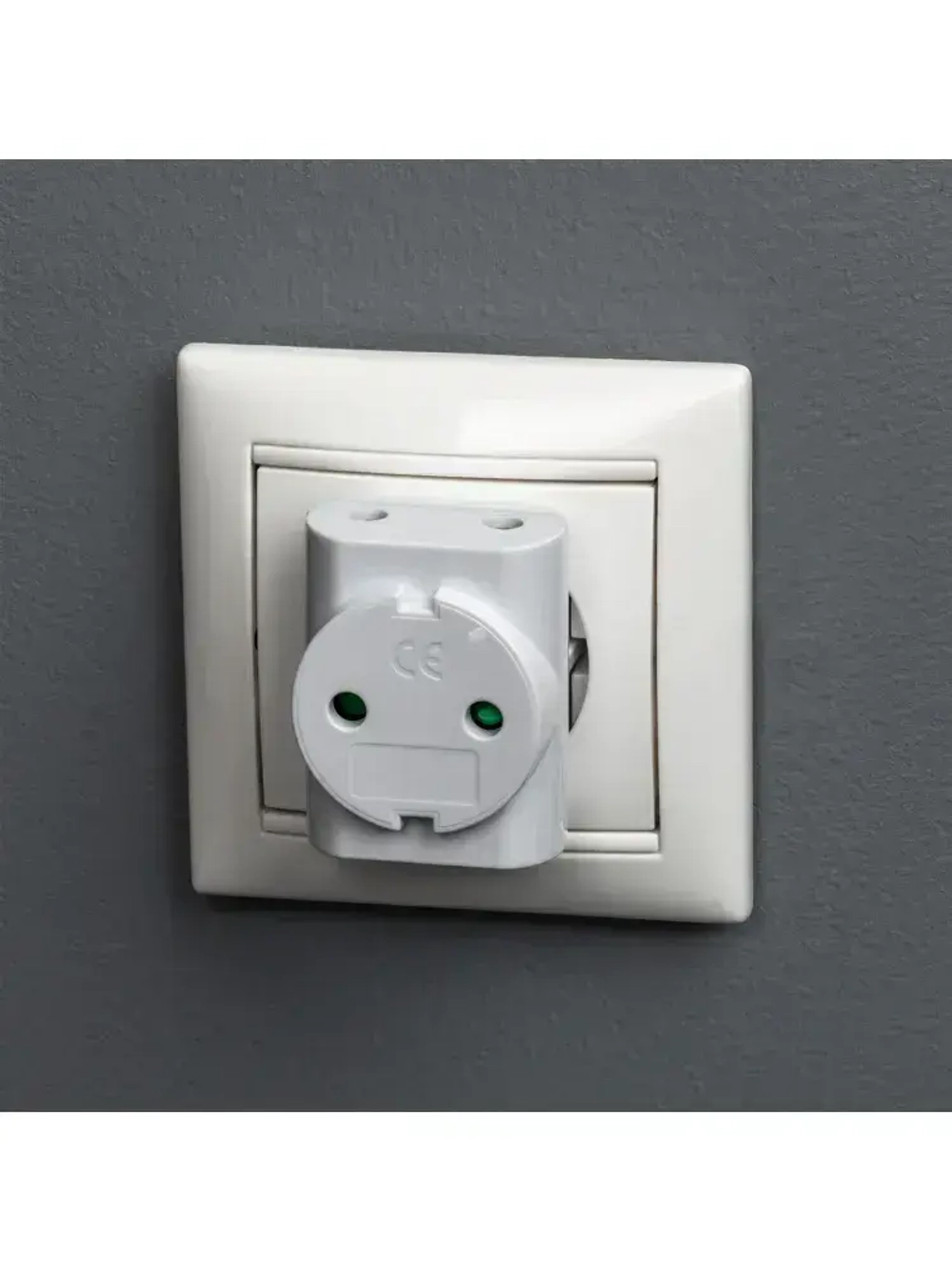 duwi Тройник для розетки компактный, белый 27401 8