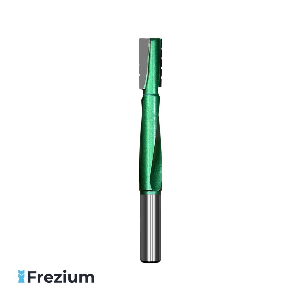 Замковая спиральная фреза со стружколомом по дереву 16x12x30x130 Z2