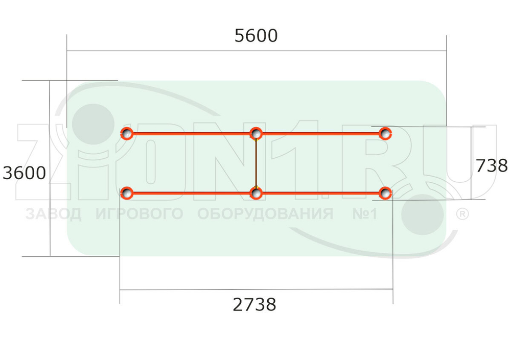 Упоры с полотном ВА099