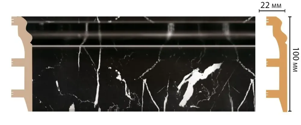Плинтус DECOMASTER D232-78 (100*22*2400 мм)