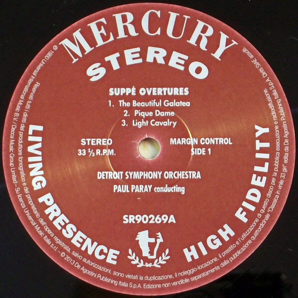 Detroit Symphony, Paul Paray / Suppe: Overtures (LP)