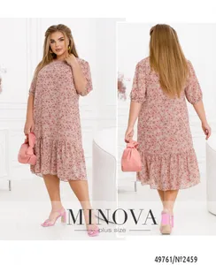 Платье 2459-пудра Minova