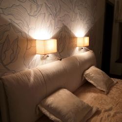 Citilux Декарт CL704303 Бра с бежевым абажуром и диммером