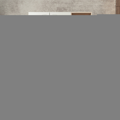 Шкаф Агератум МДФ двухсекционный с стеллажом Лайн керамика (0,27) А10032 матовая - Дуб Сонома 3025  170*45*220