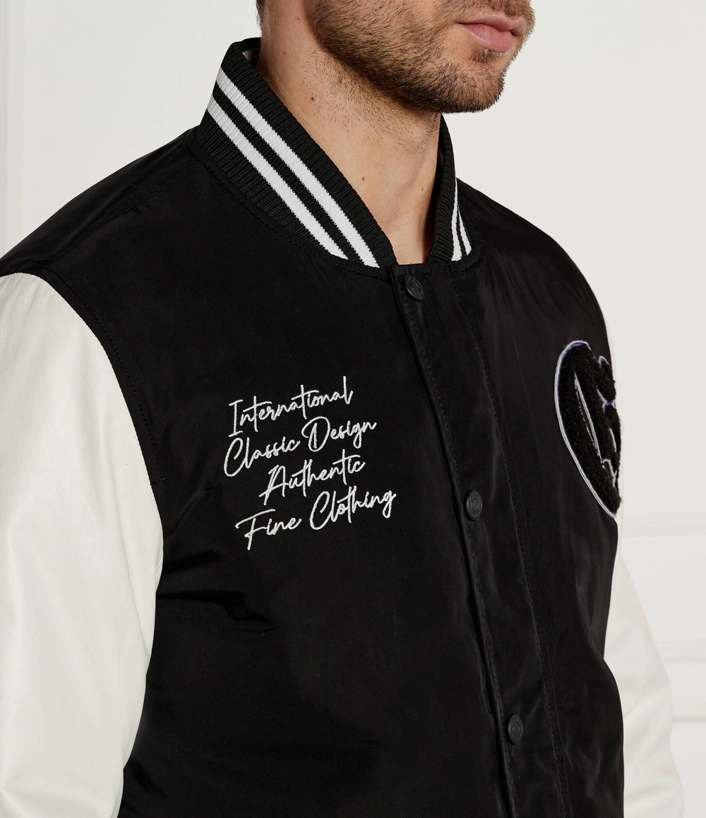 Куртка бомбер VERSITY GUESS - черный(M4YL11 WG9S2)