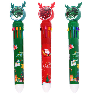 Ручка шариковая «Рождественские друзья», микс два дизайна 17см (инд. пакет с подвесом)