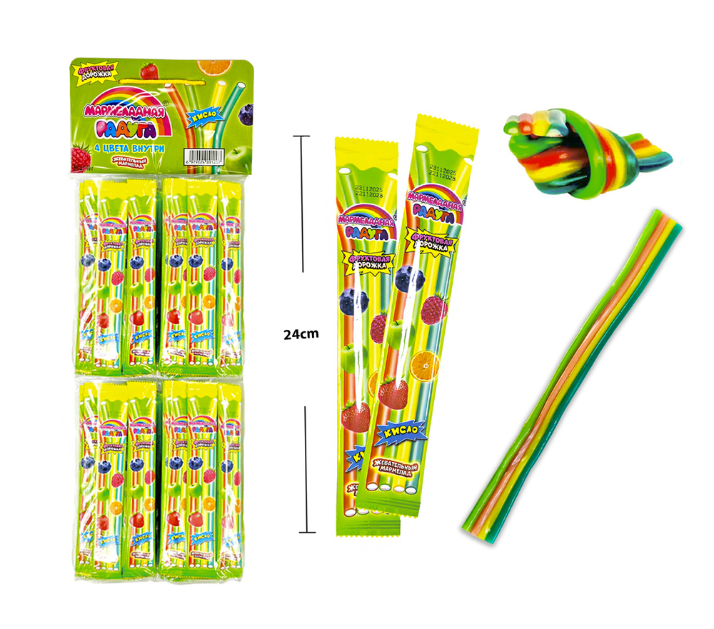 Жевательный мармелад Мармеладная радуга® (Фруктовая дорожка), 12*50*10г.